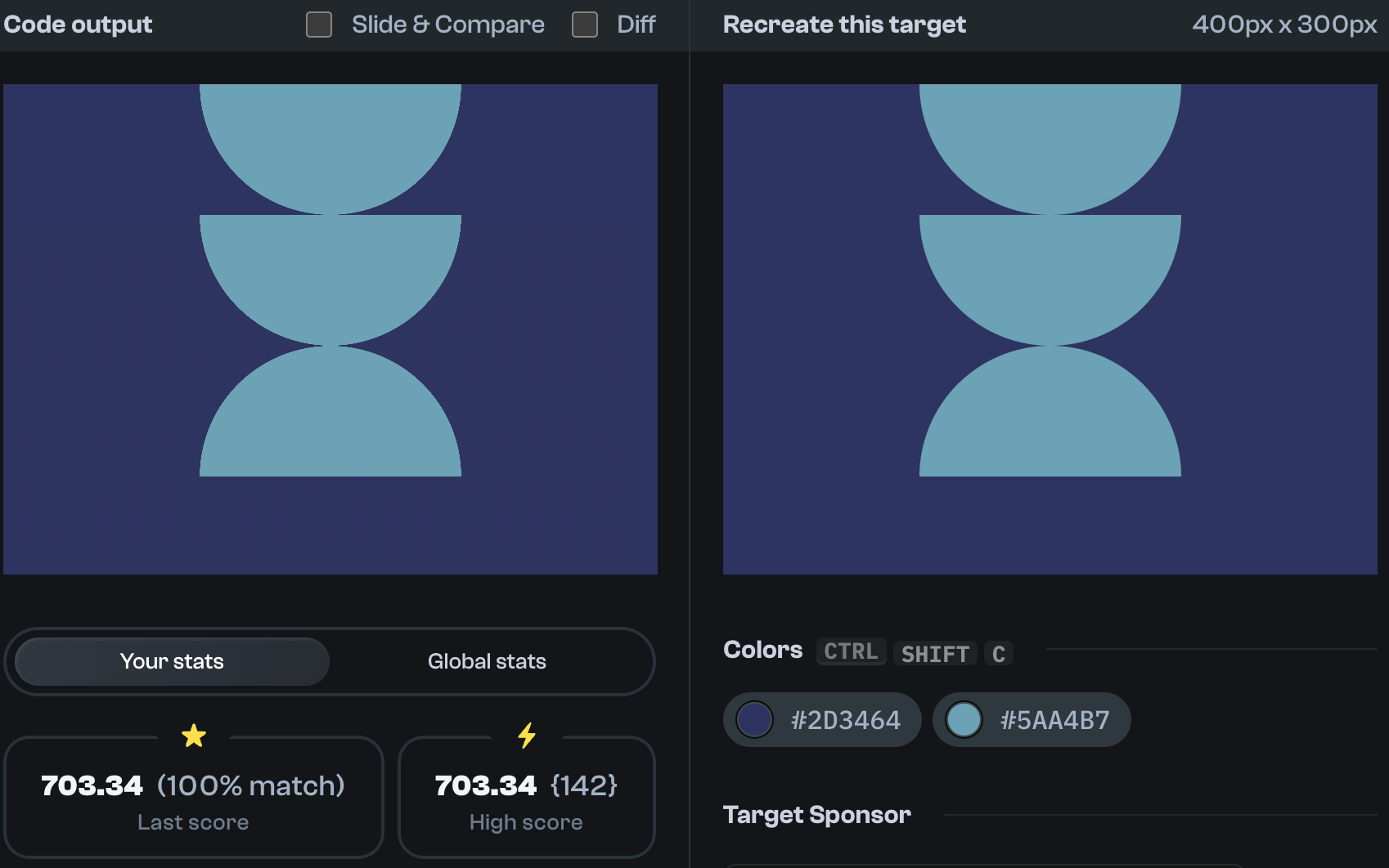 Target 163 comparison