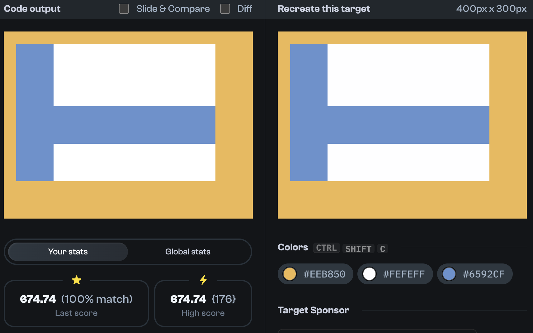 Target 171 comparison