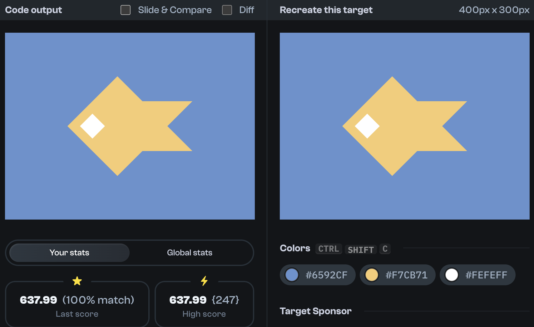Target 172 comparison