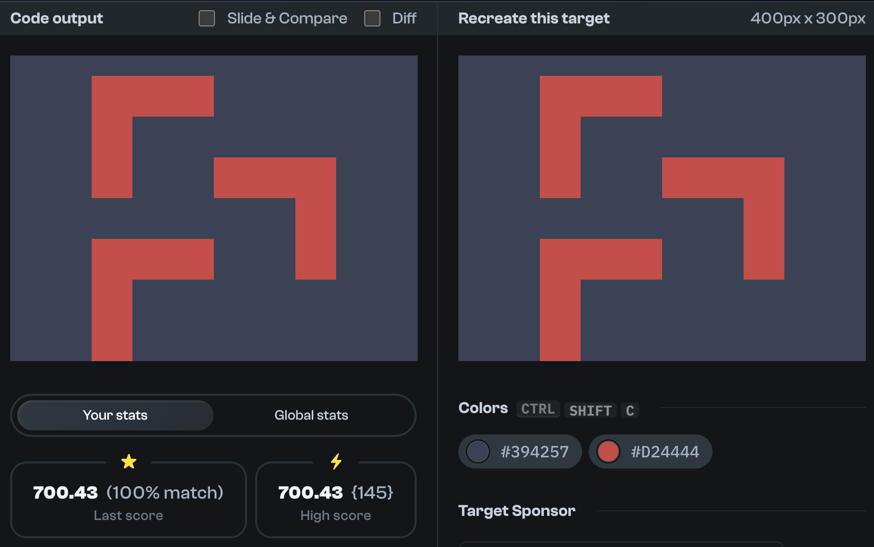 Target 178 comparison