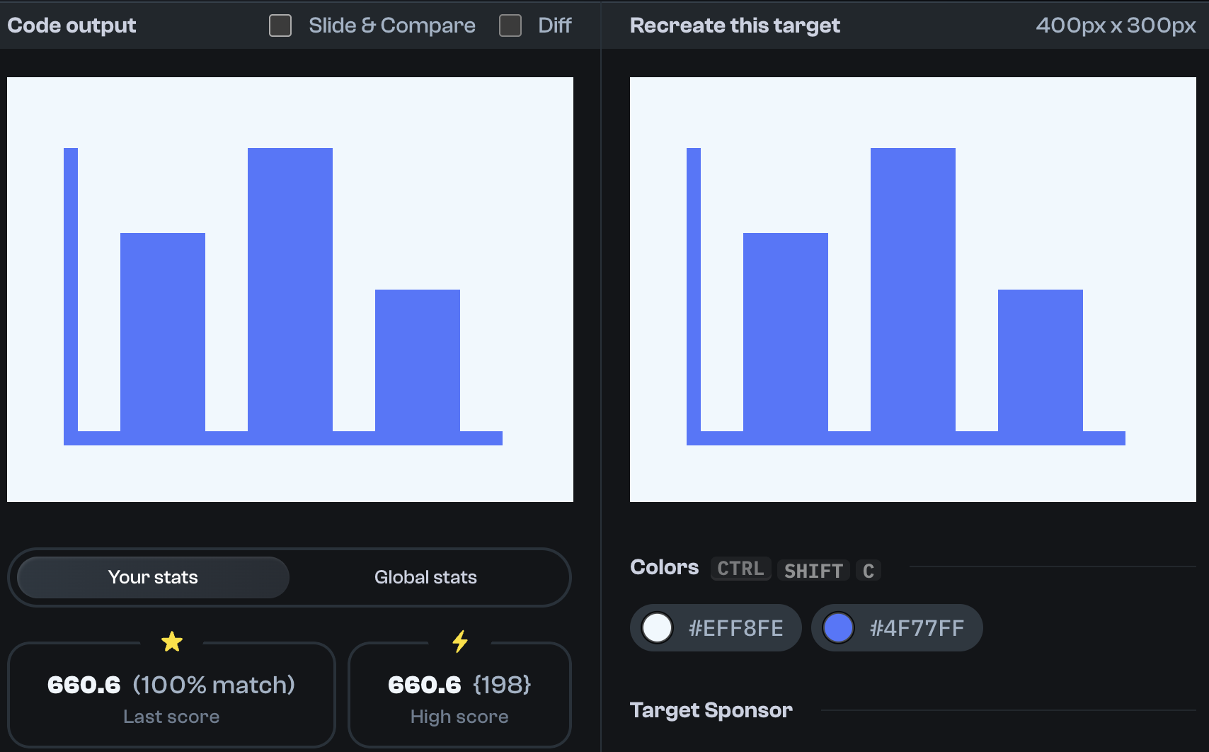 Target 183 comparison