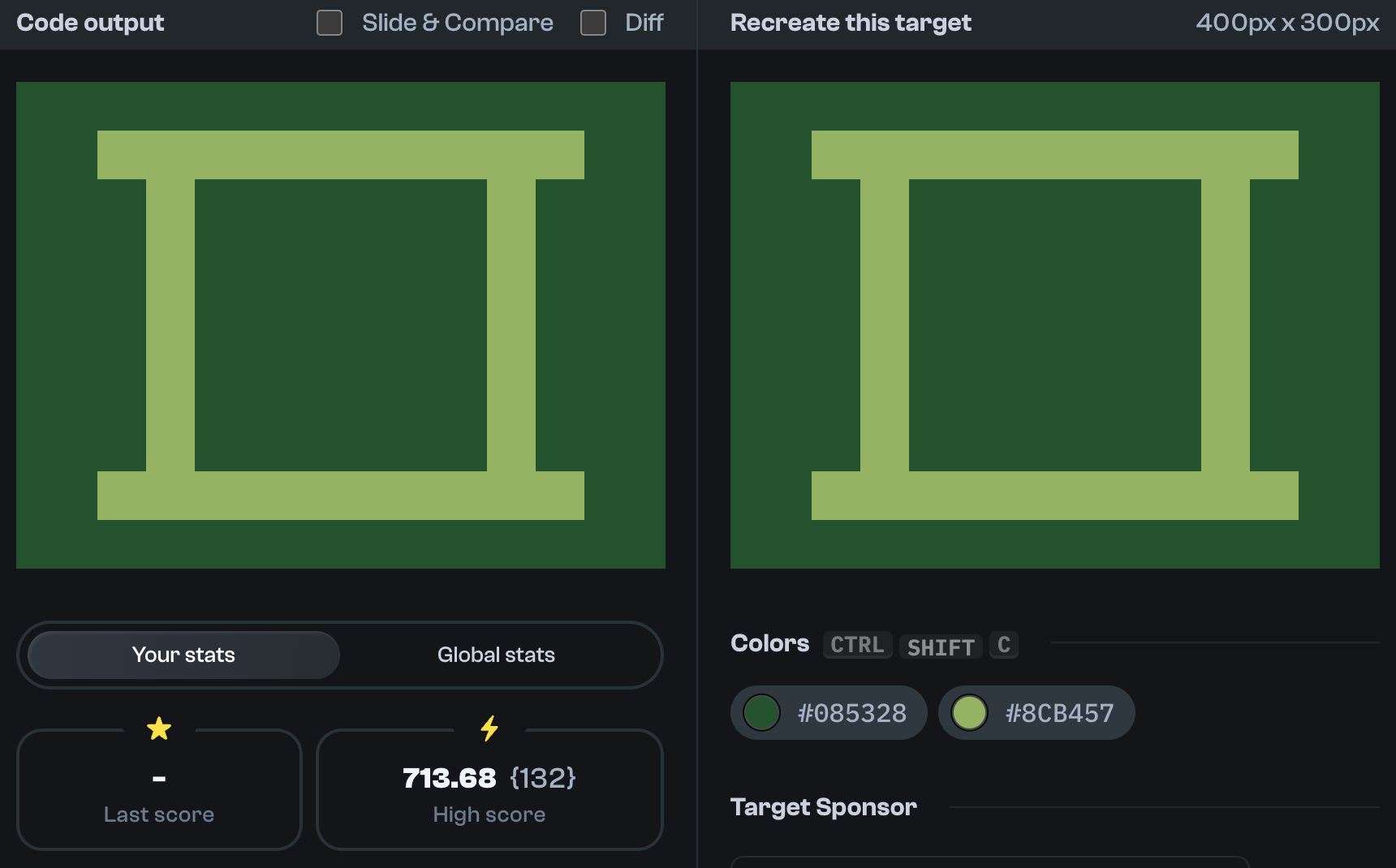 Target 189 comparison
