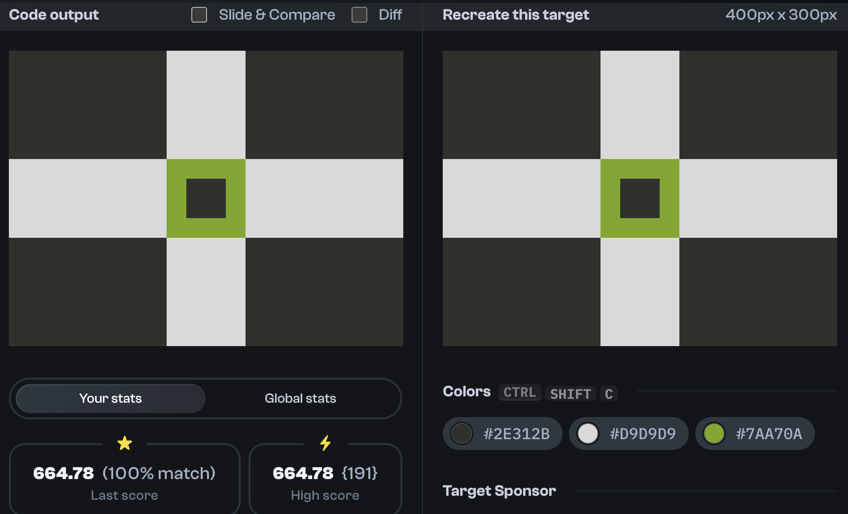 Target 190 comparison