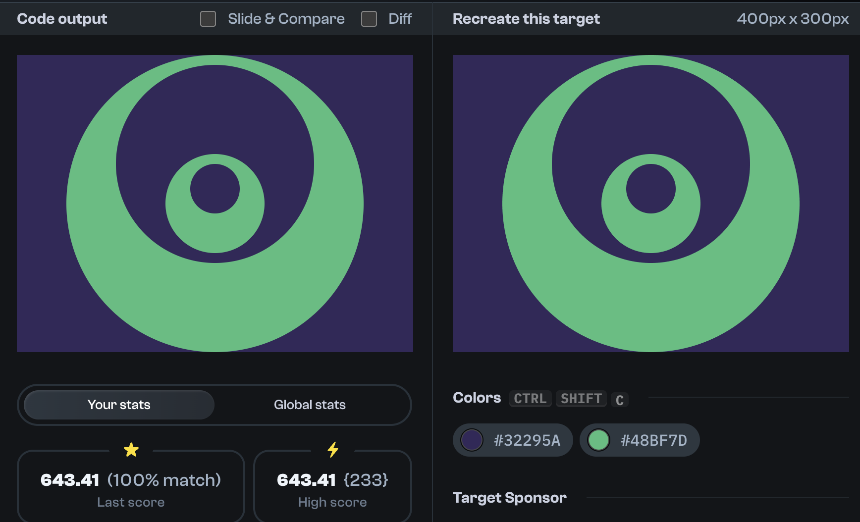Target 197 comparison