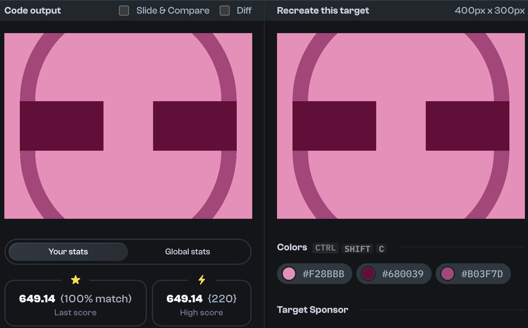Target 199 comparison