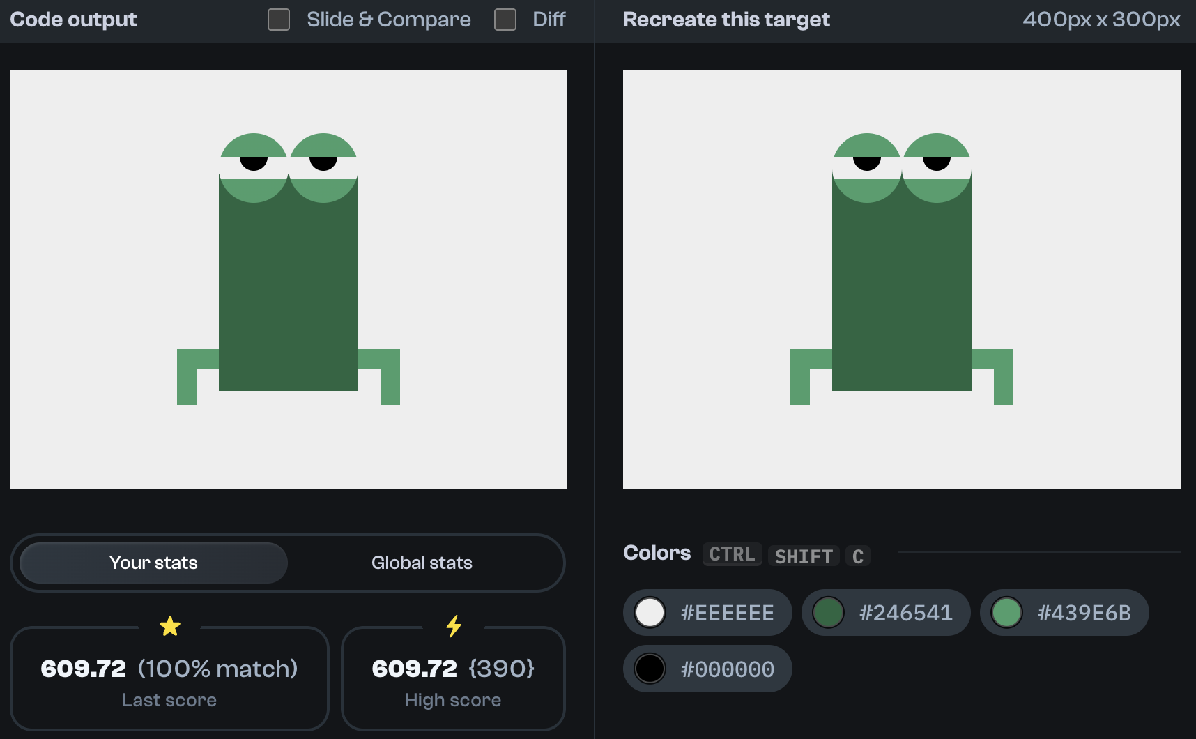 Target 203 comparison