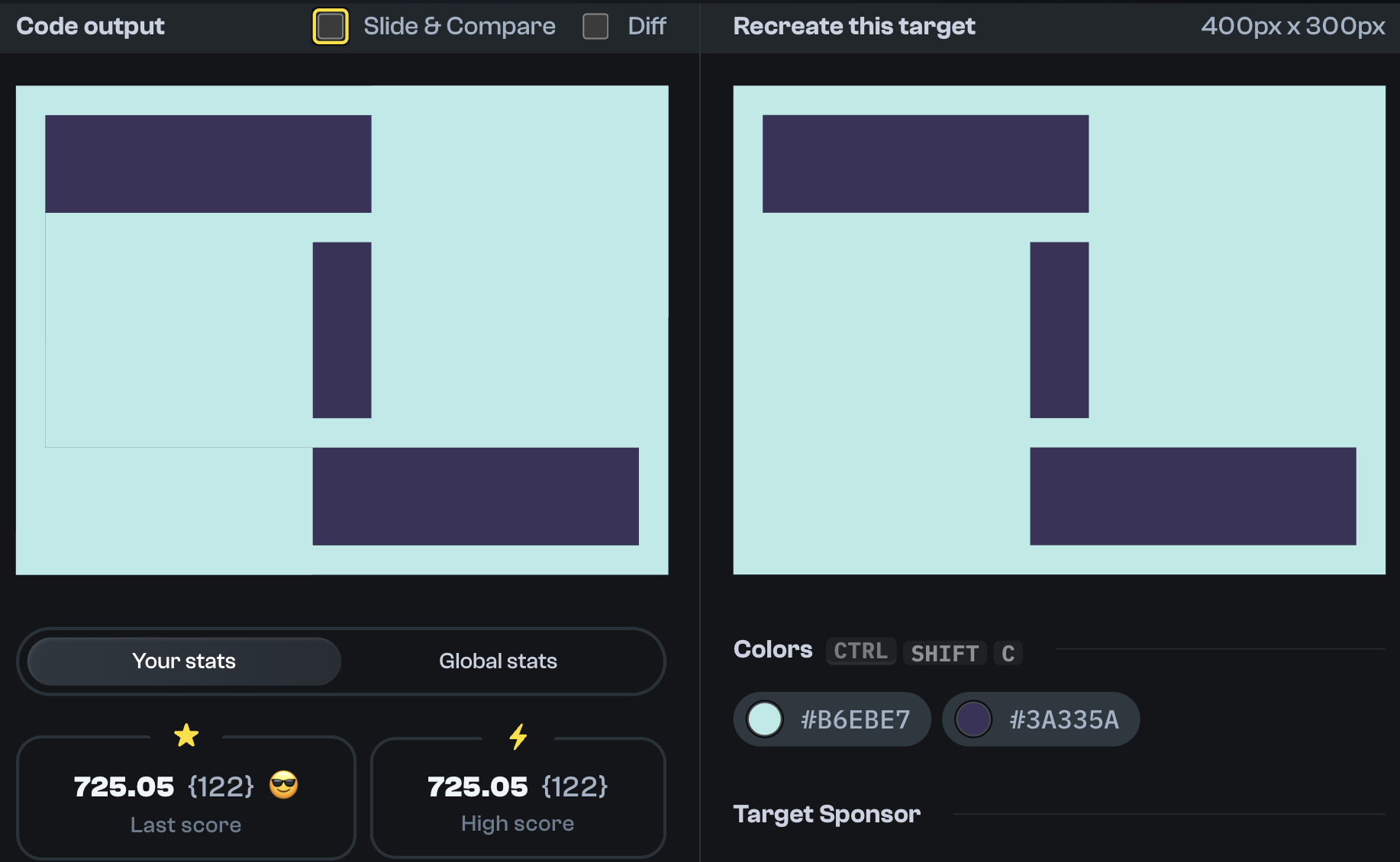Target 213 comparison
