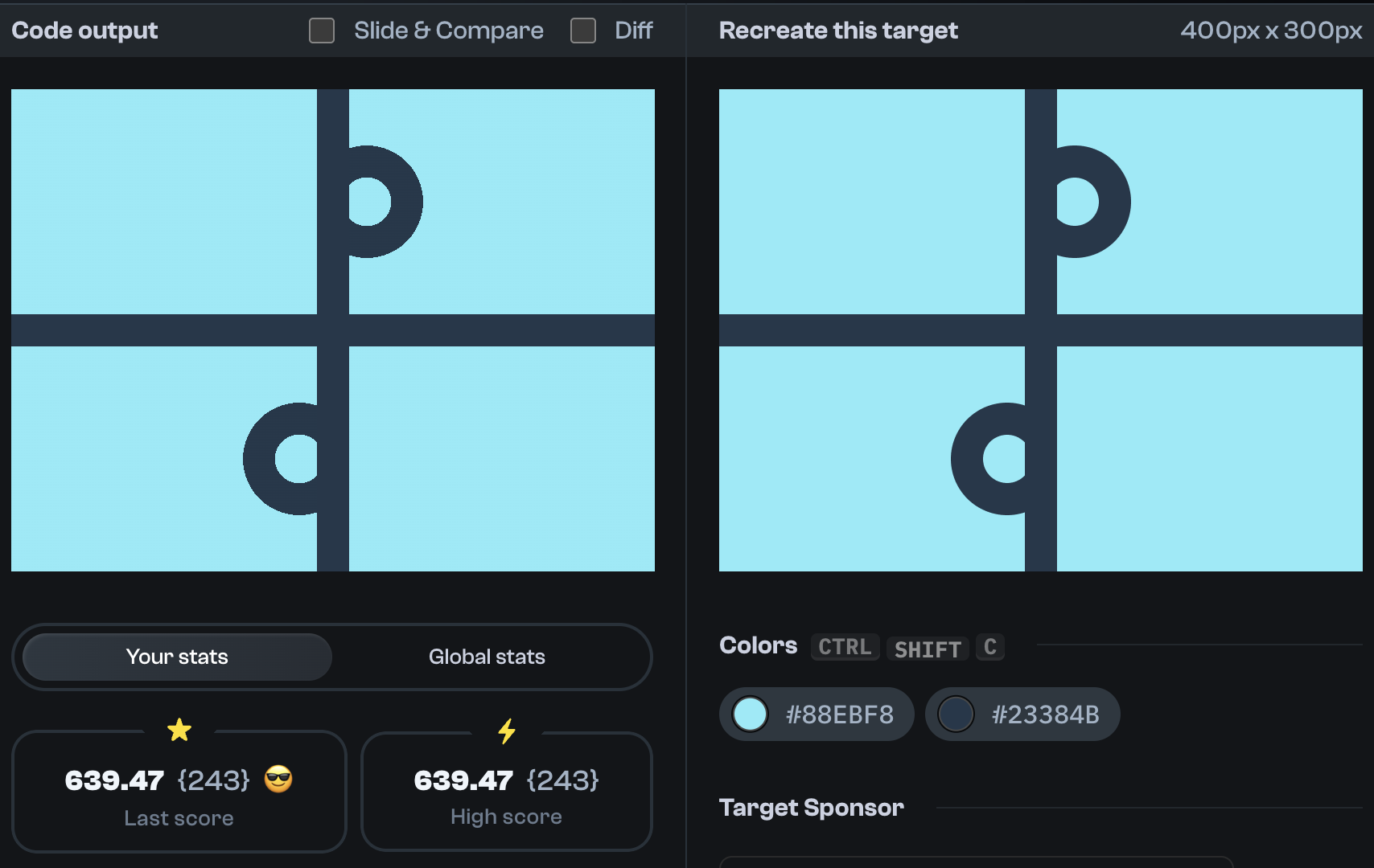 Target 218 comparison