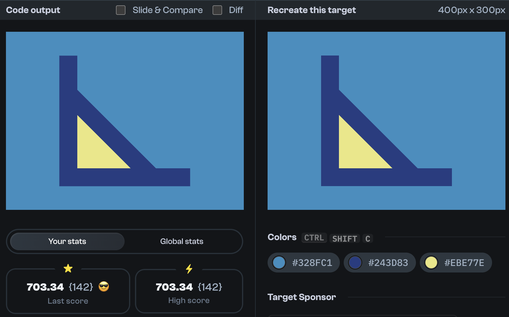 Target 222 comparison