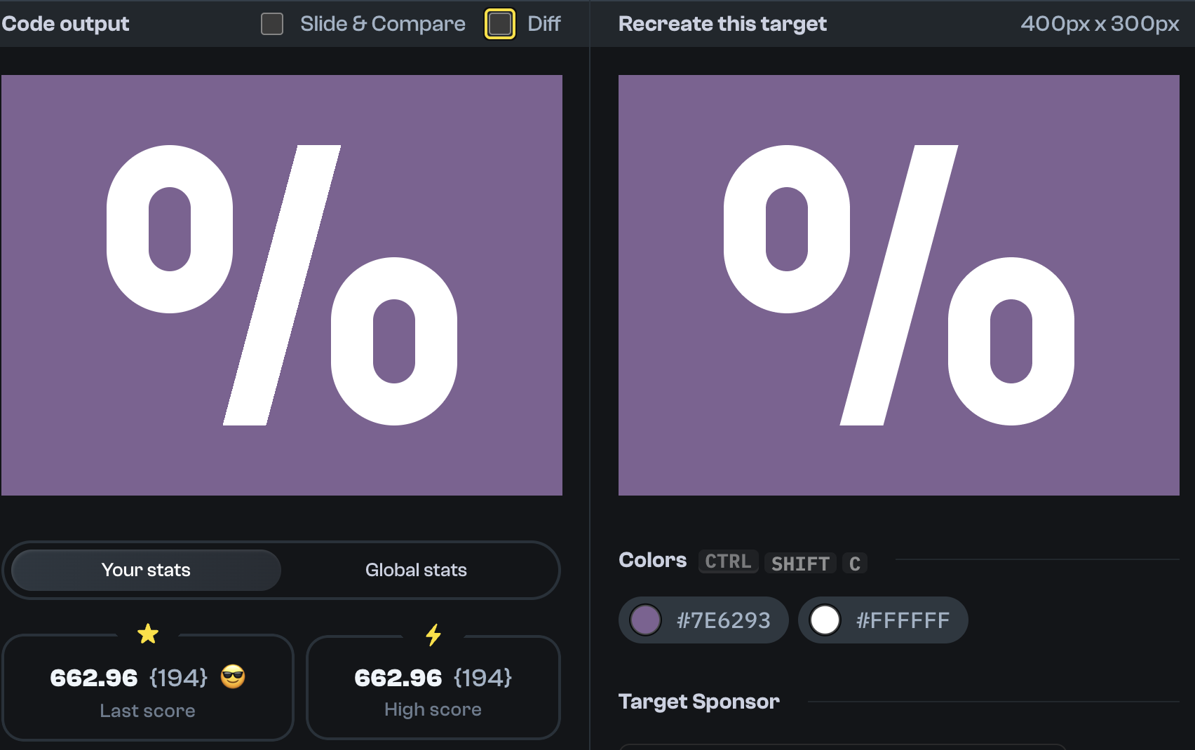 Target 224 comparison