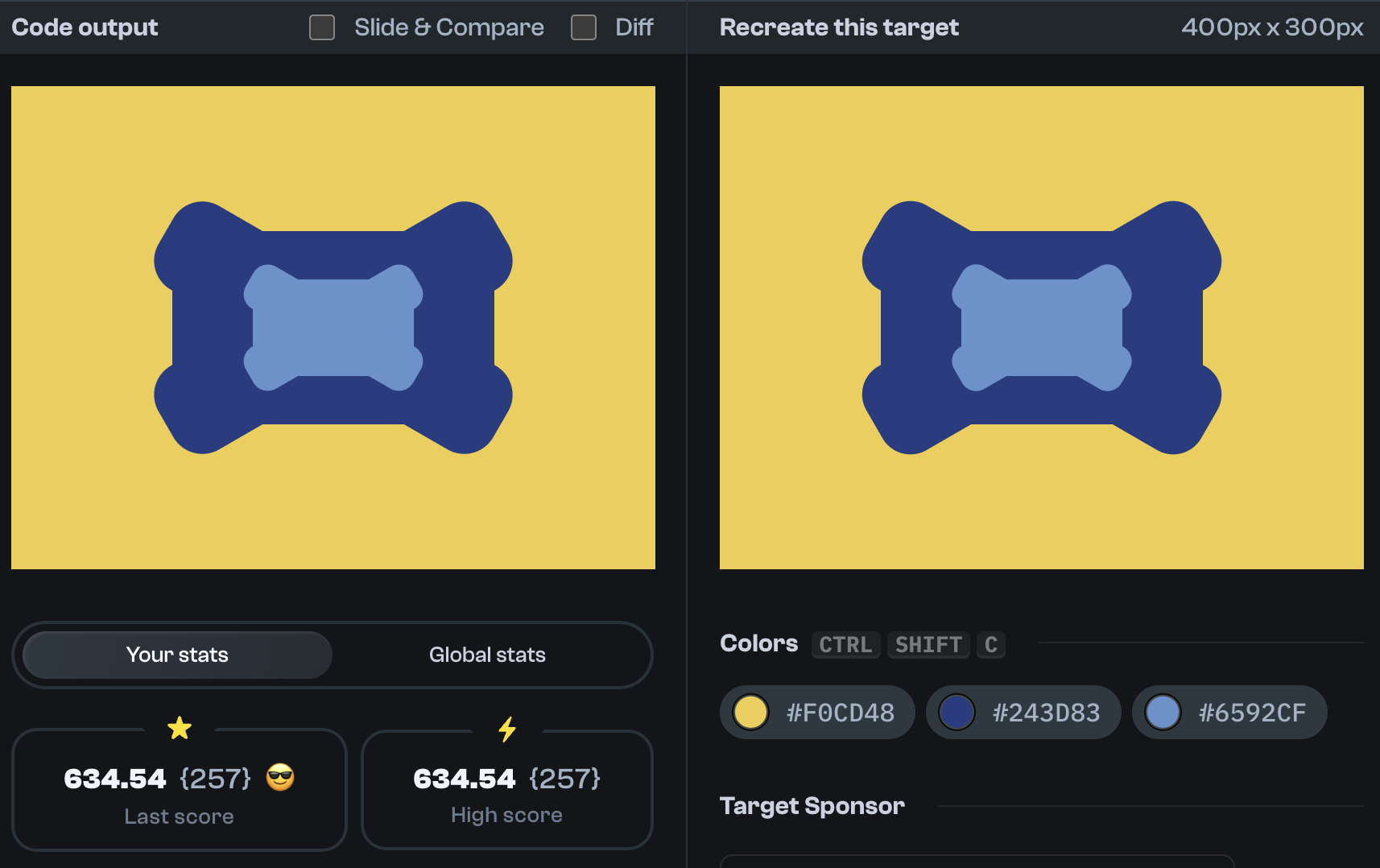 Target 238 comparison
