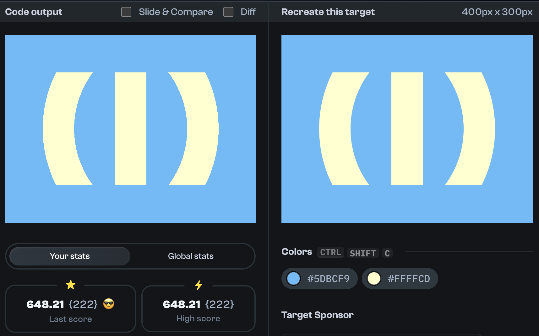 CSS Battle Target 245