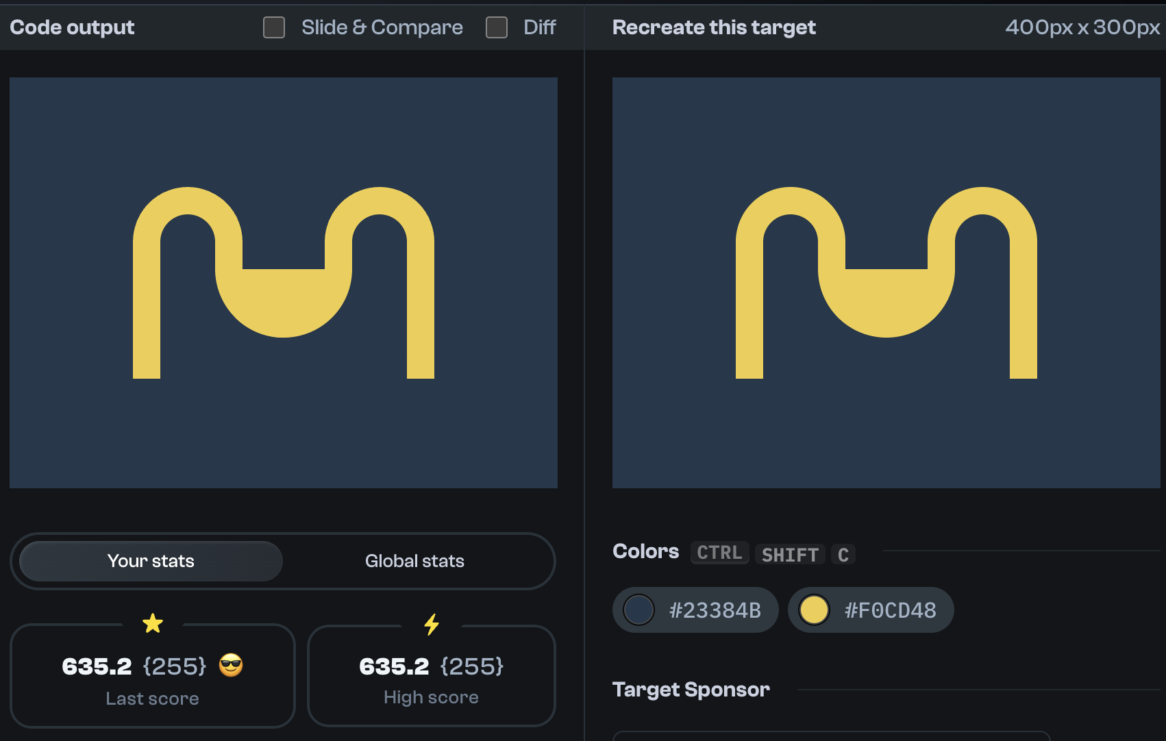 Target 254 comparison