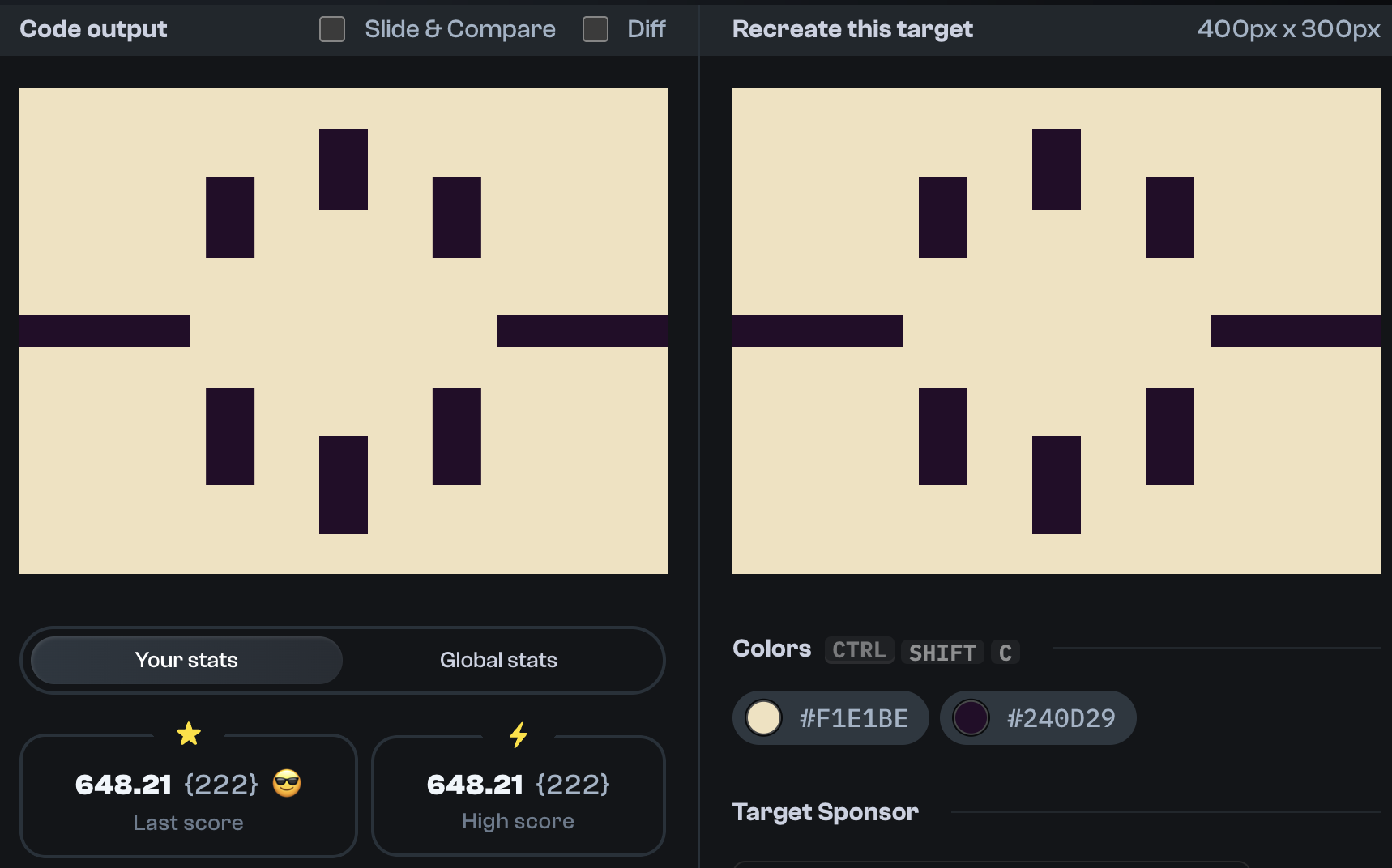 Target 256 comparison