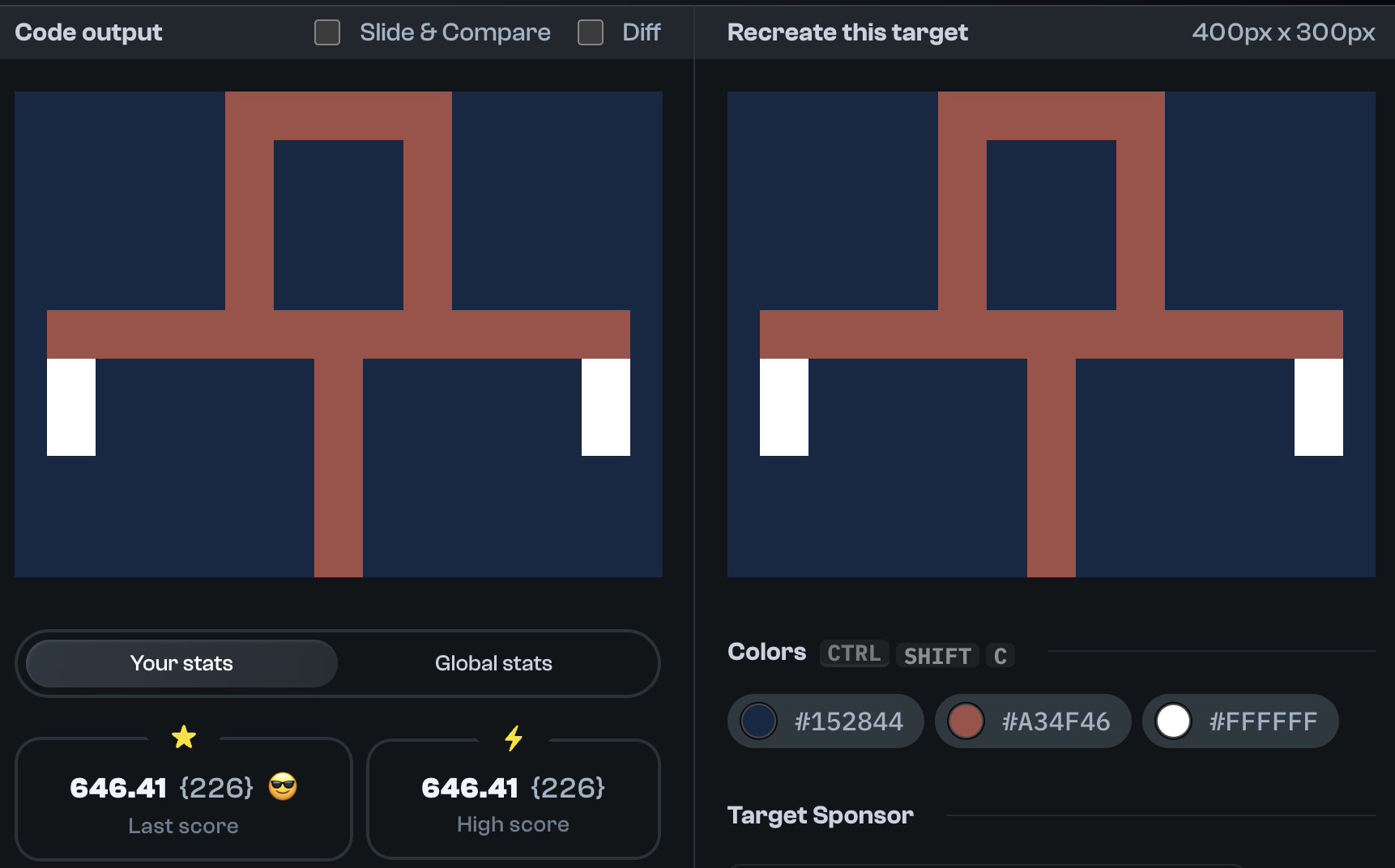 Target 259 comparison