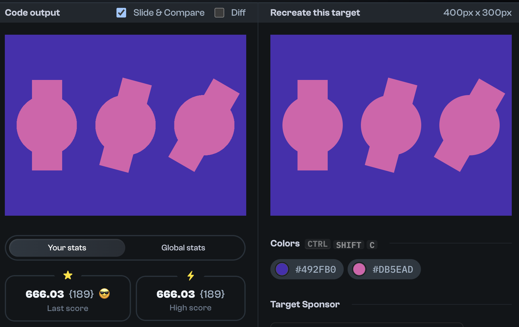 Target 263 comparison