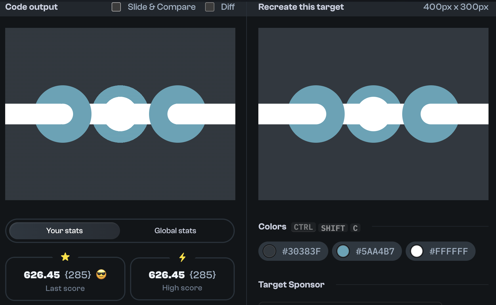 Target 264 comparison