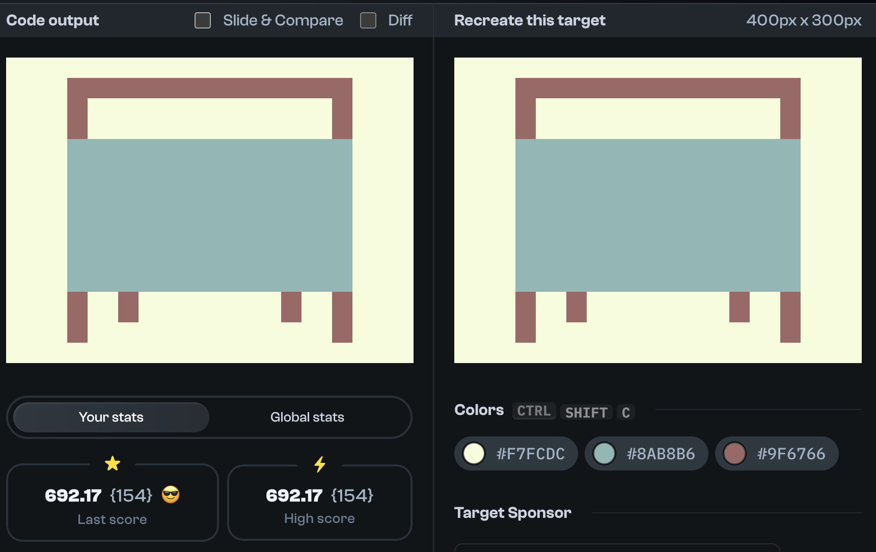 Target 266 comparison