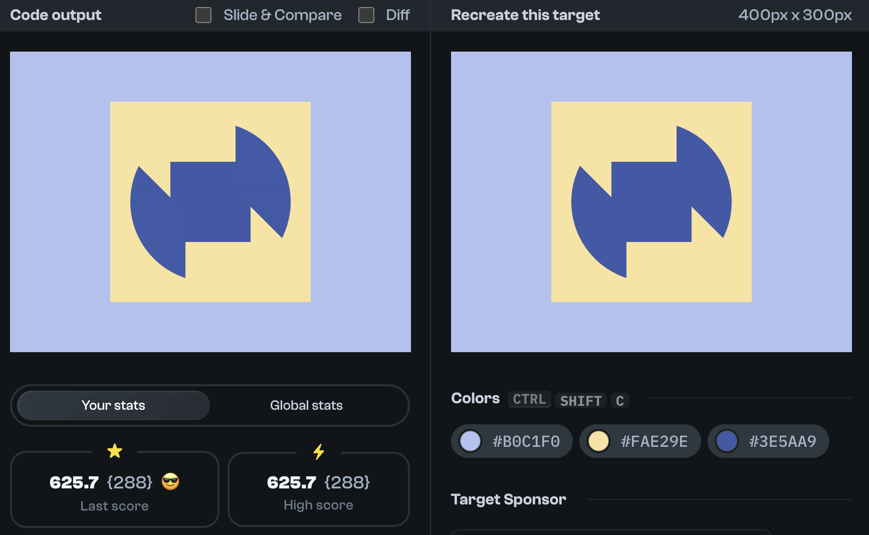 Target 268 comparison