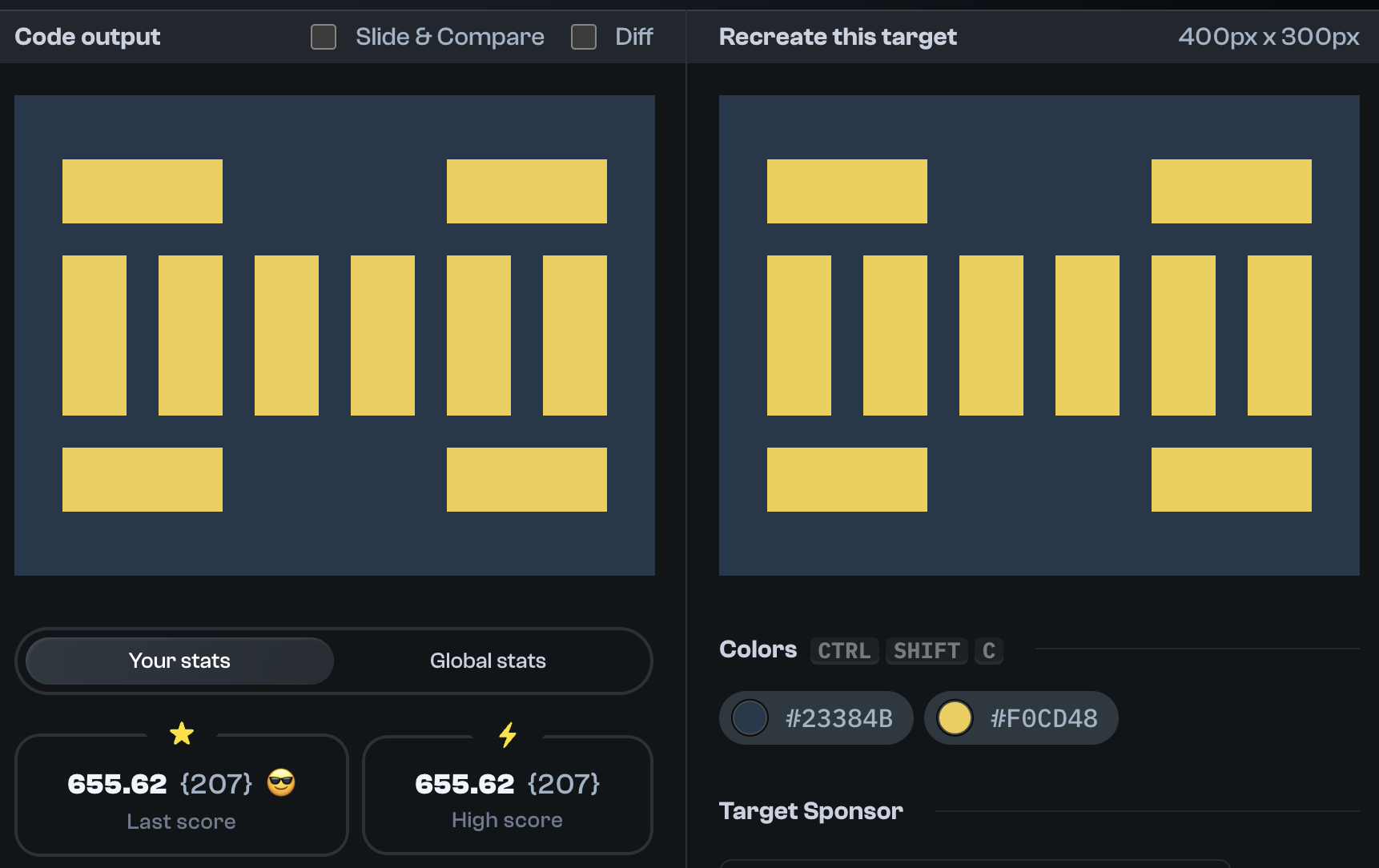 Target 276 comparison
