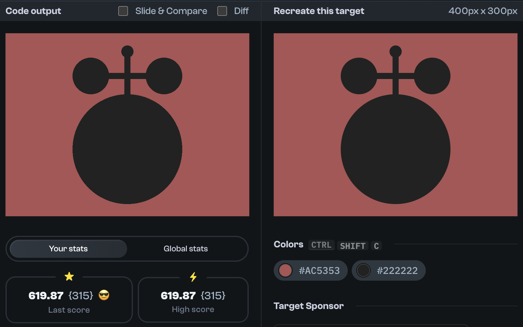 Target 278 comparison