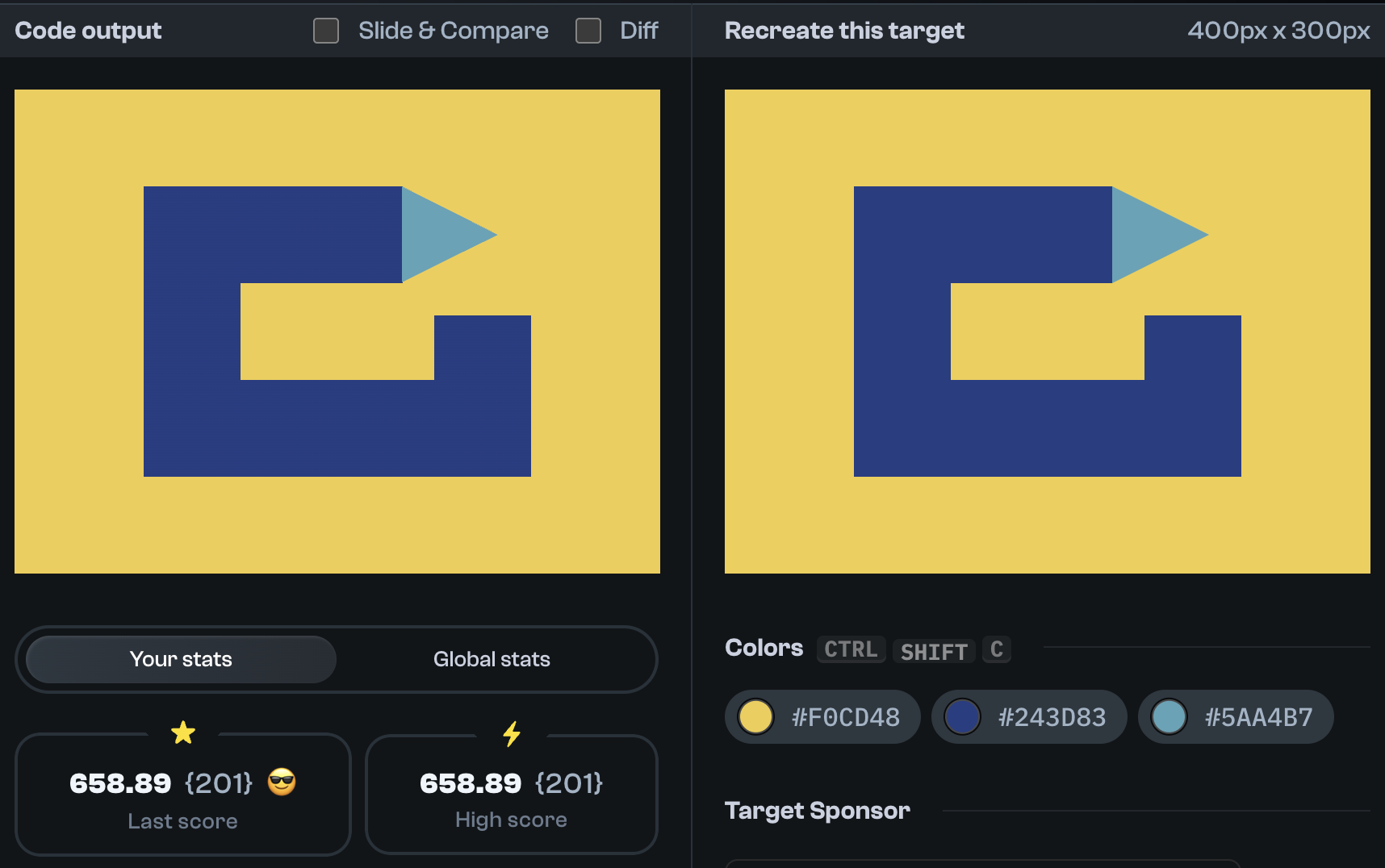 Target 282 comparison