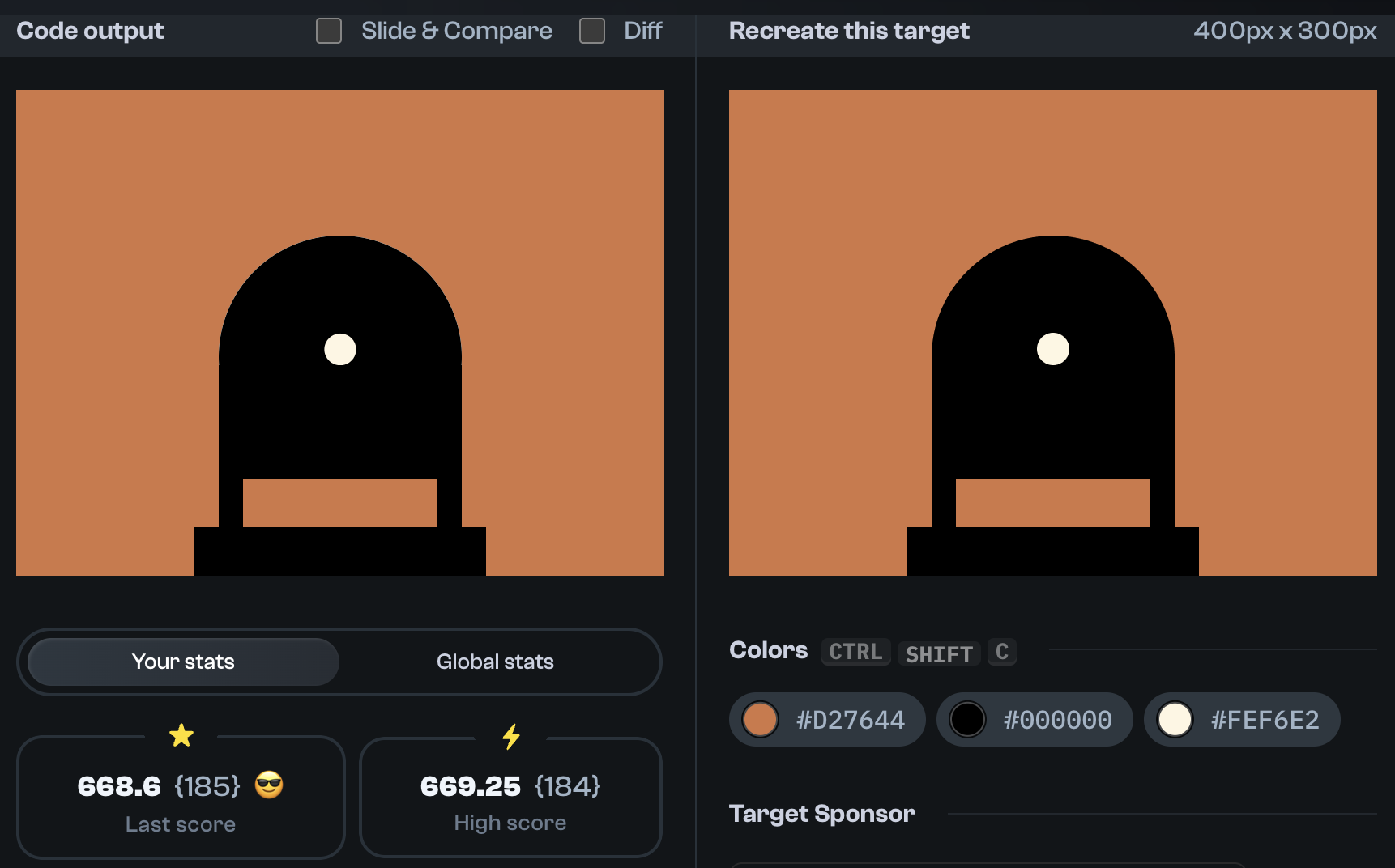 Target 283 comparison