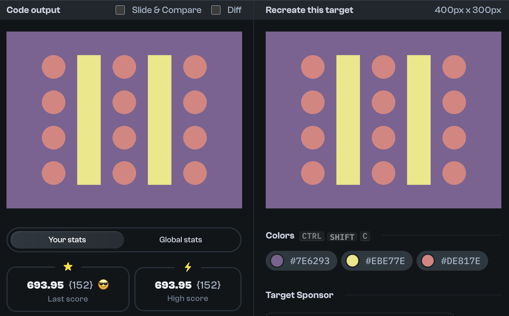 Target 284 comparison