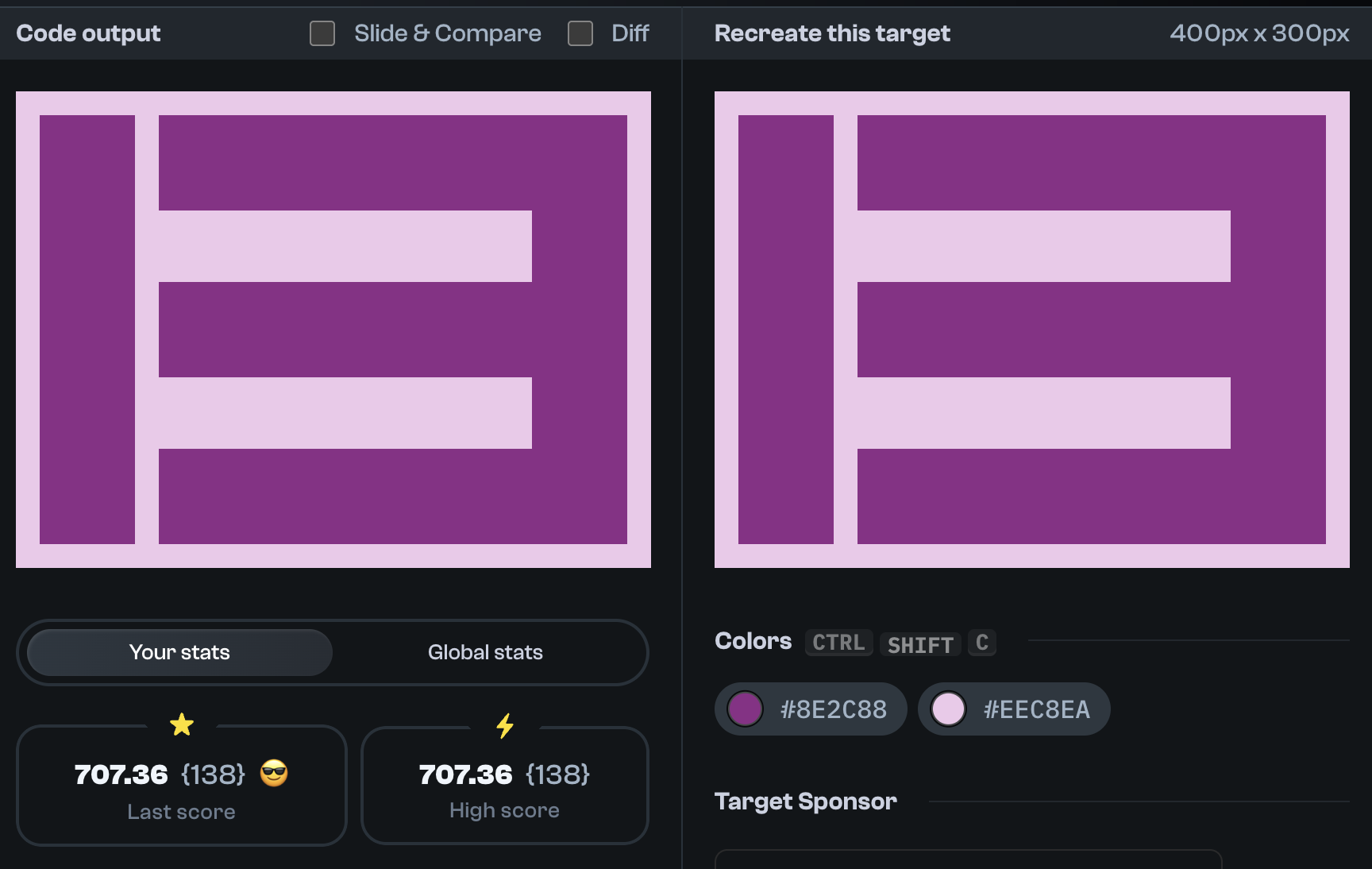 Target 288 comparison