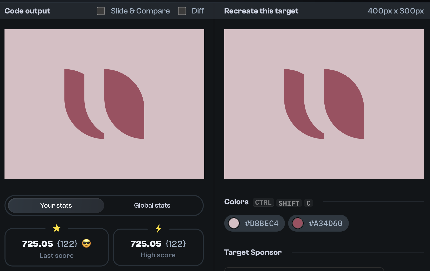 Target 293 comparison