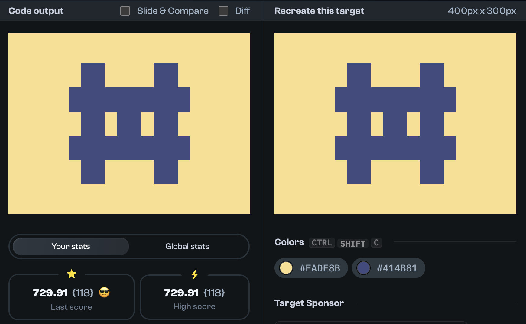 Target 296 comparison