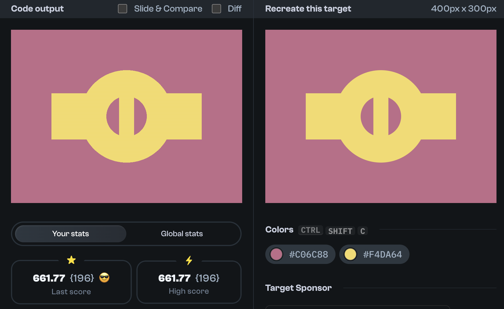 Target 301 comparison