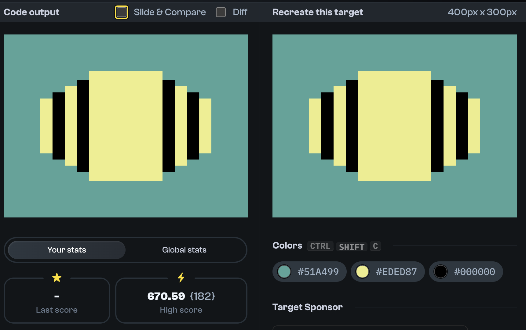 Target 327 comparison