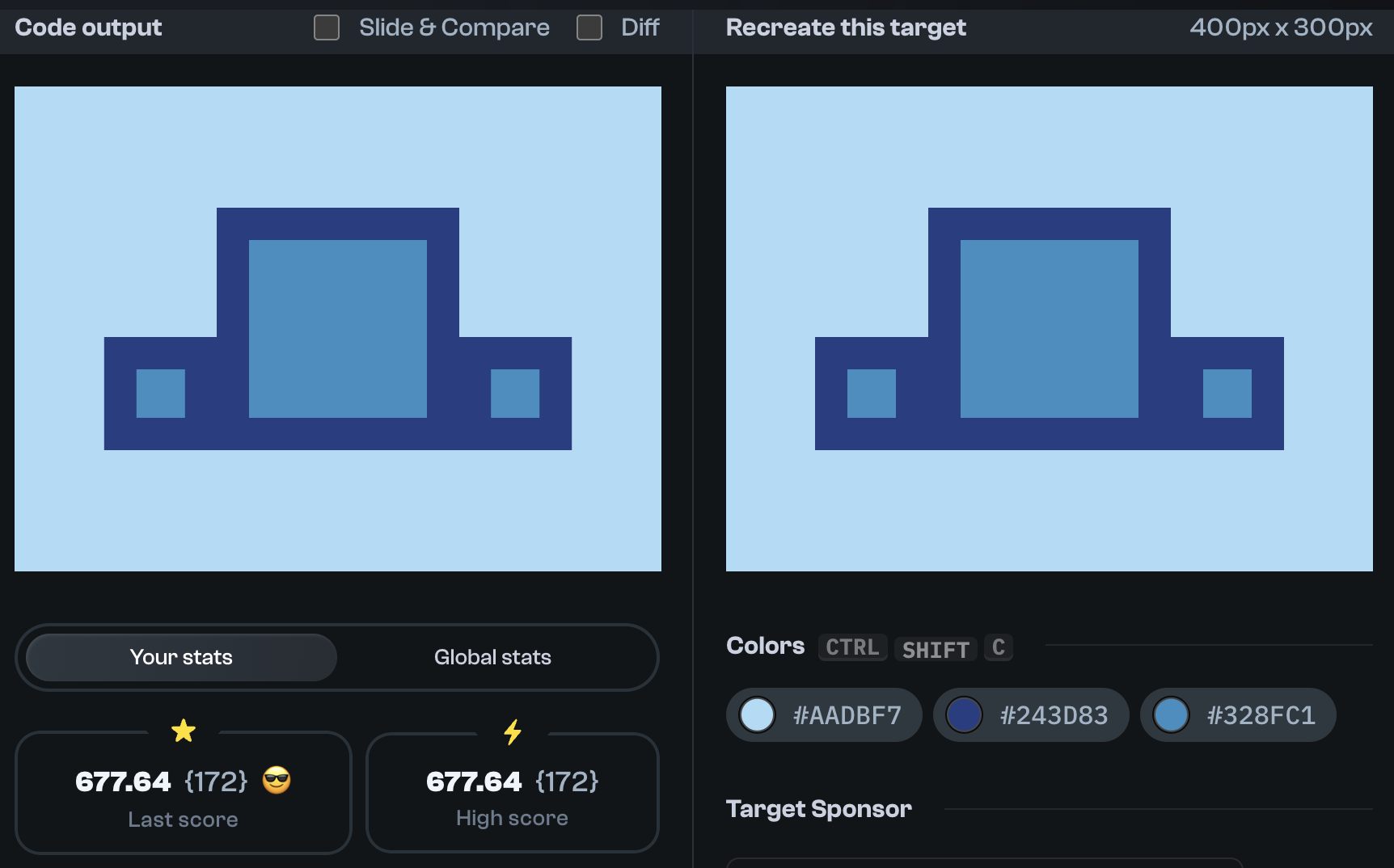 Target 329 comparison
