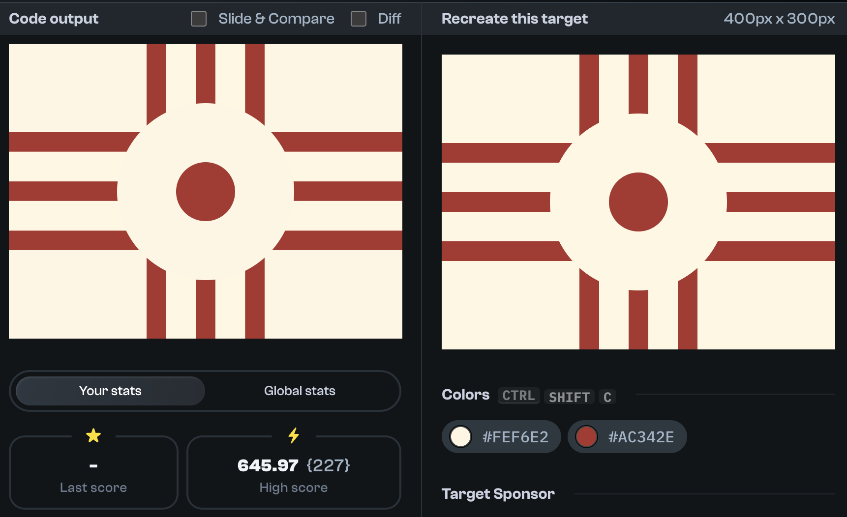 Target 20 comparison