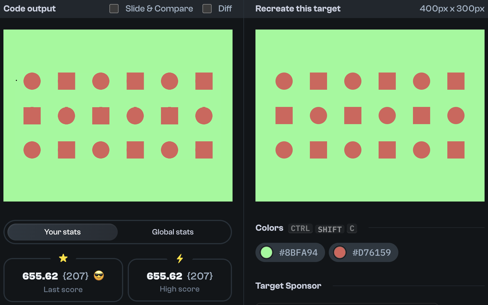Target 40 comparison