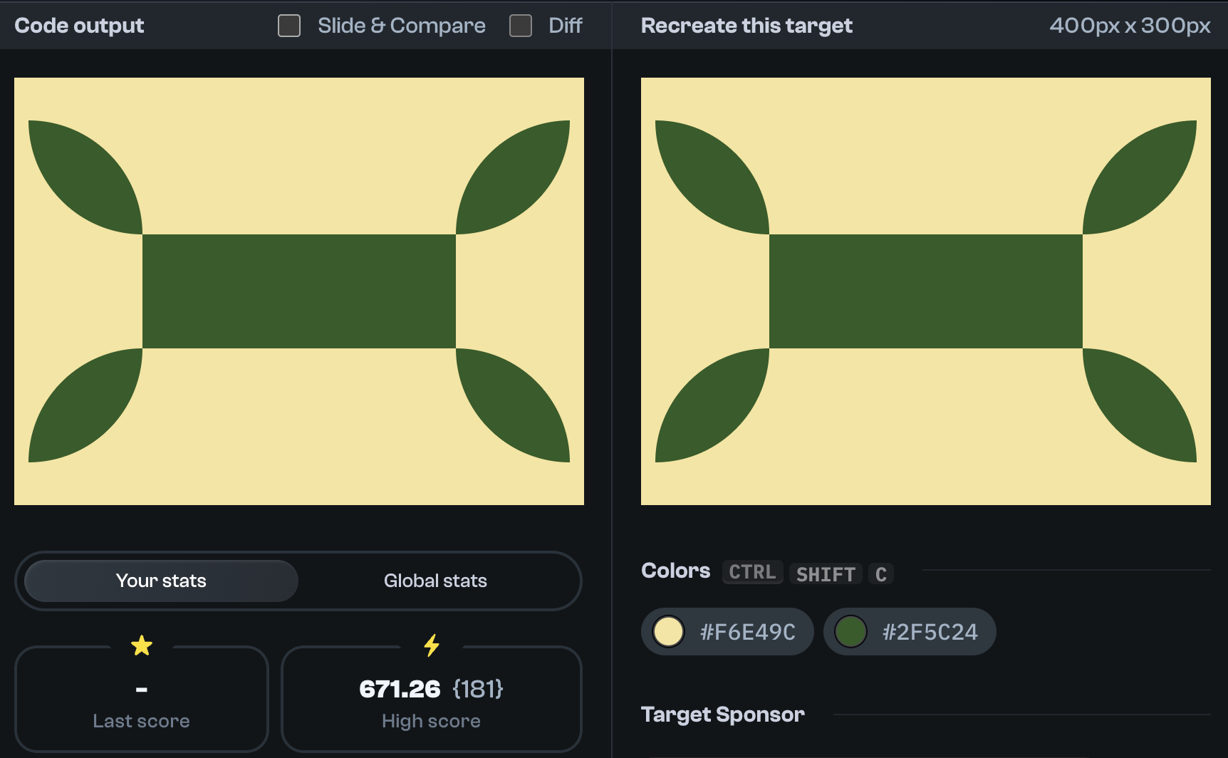 Target 41 comparison
