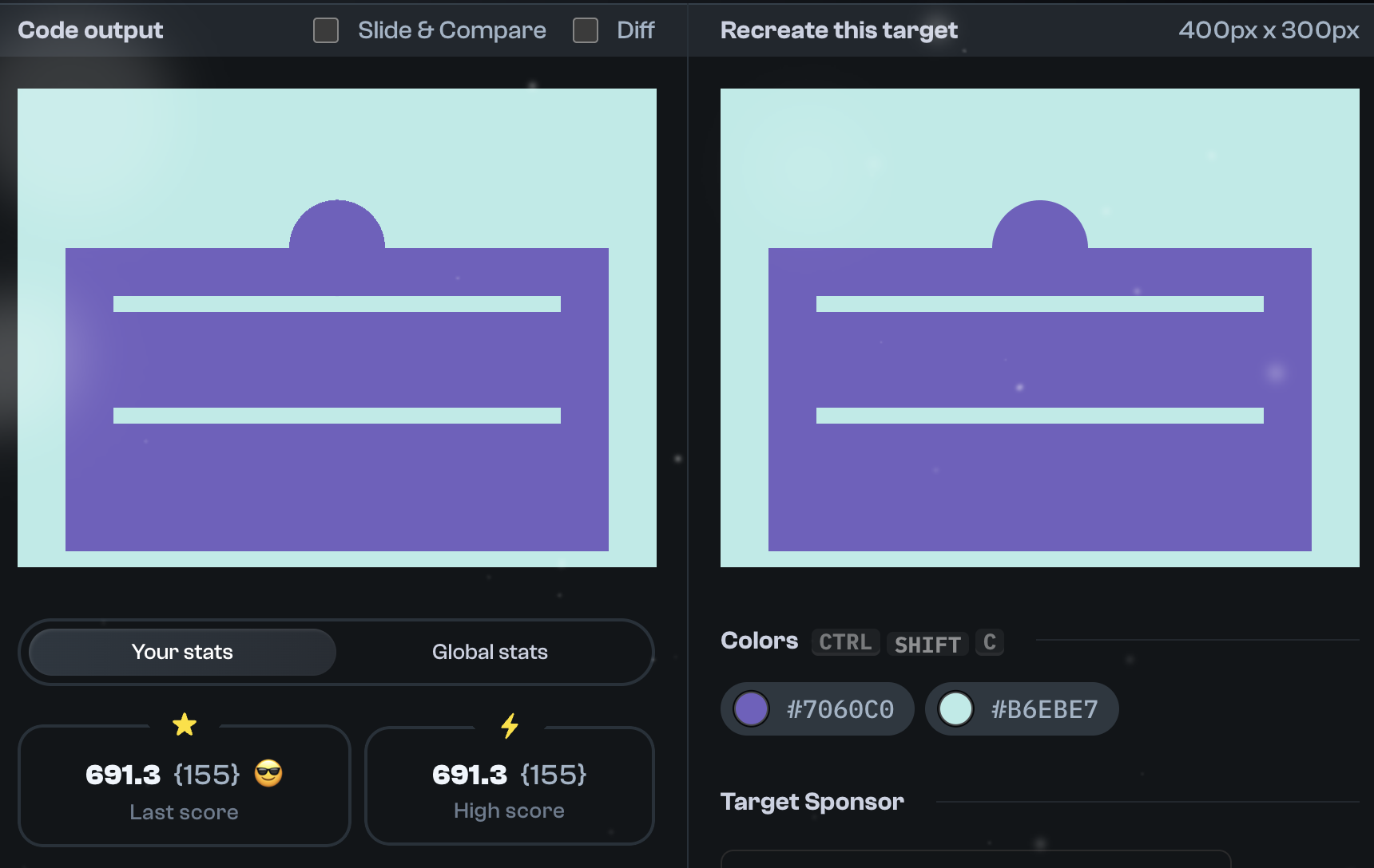 Target 43 comparison