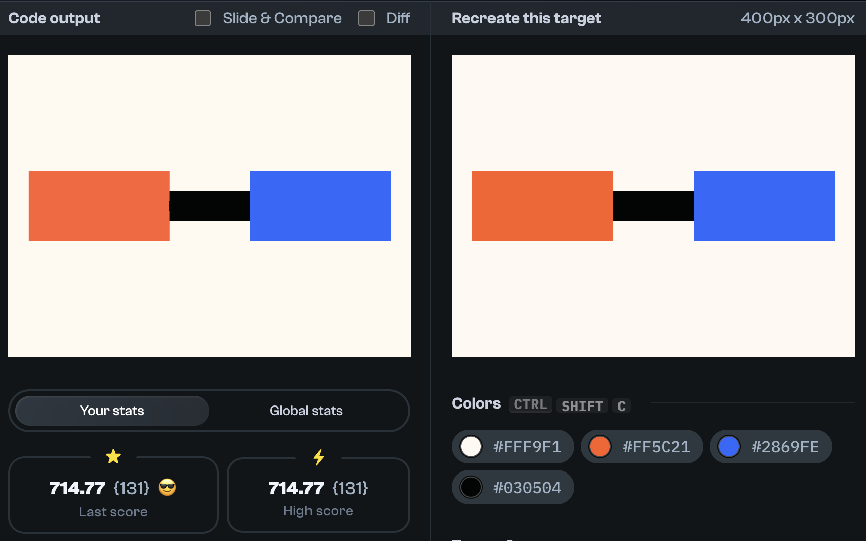 Target 45 comparison