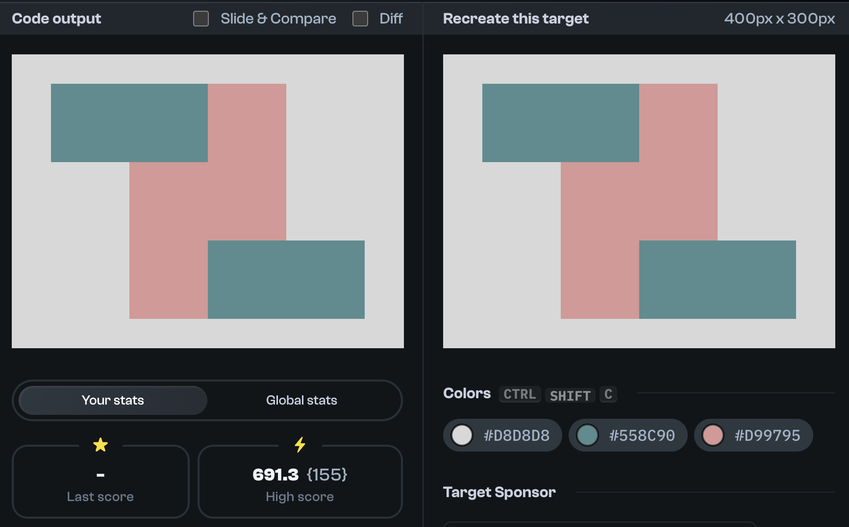 Target 50 comparison
