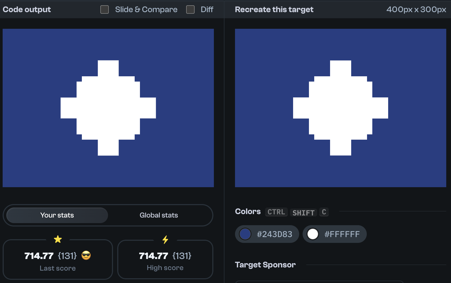 Target 69 comparison