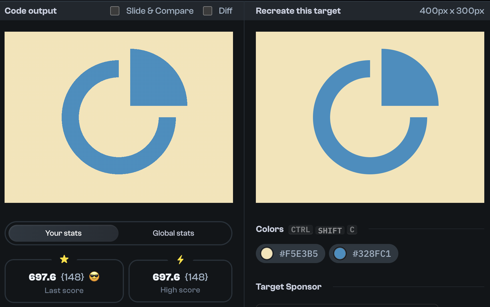 Target 73 comparison