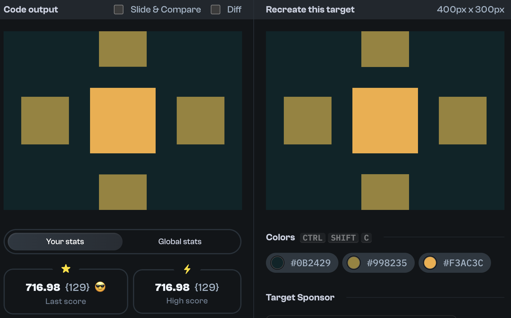 Target 74 comparison