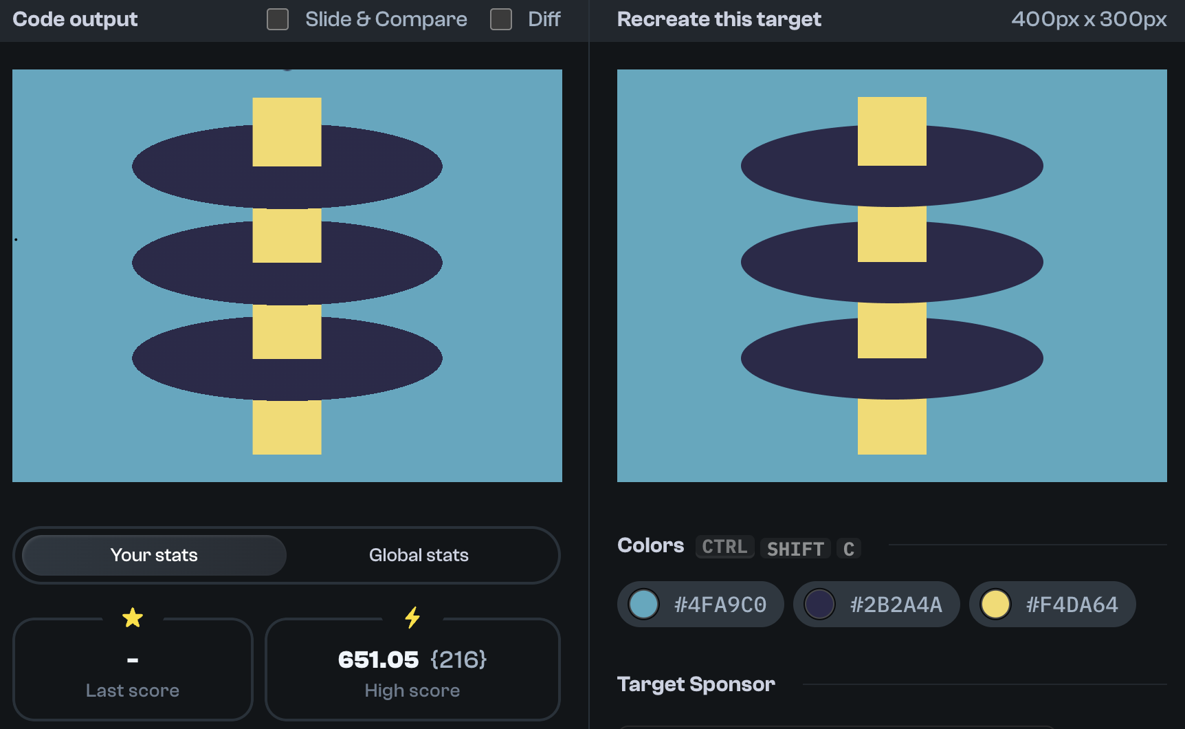 Target 83 comparison