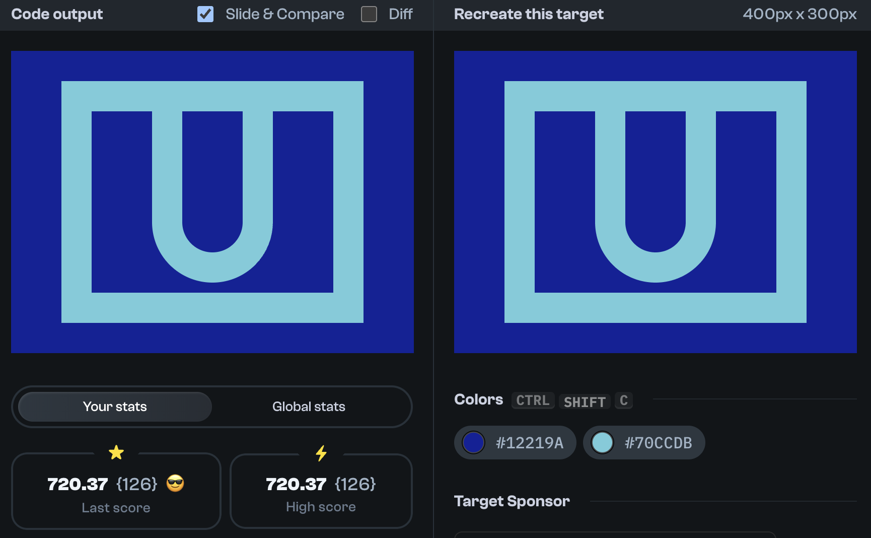 Target 87 comparison