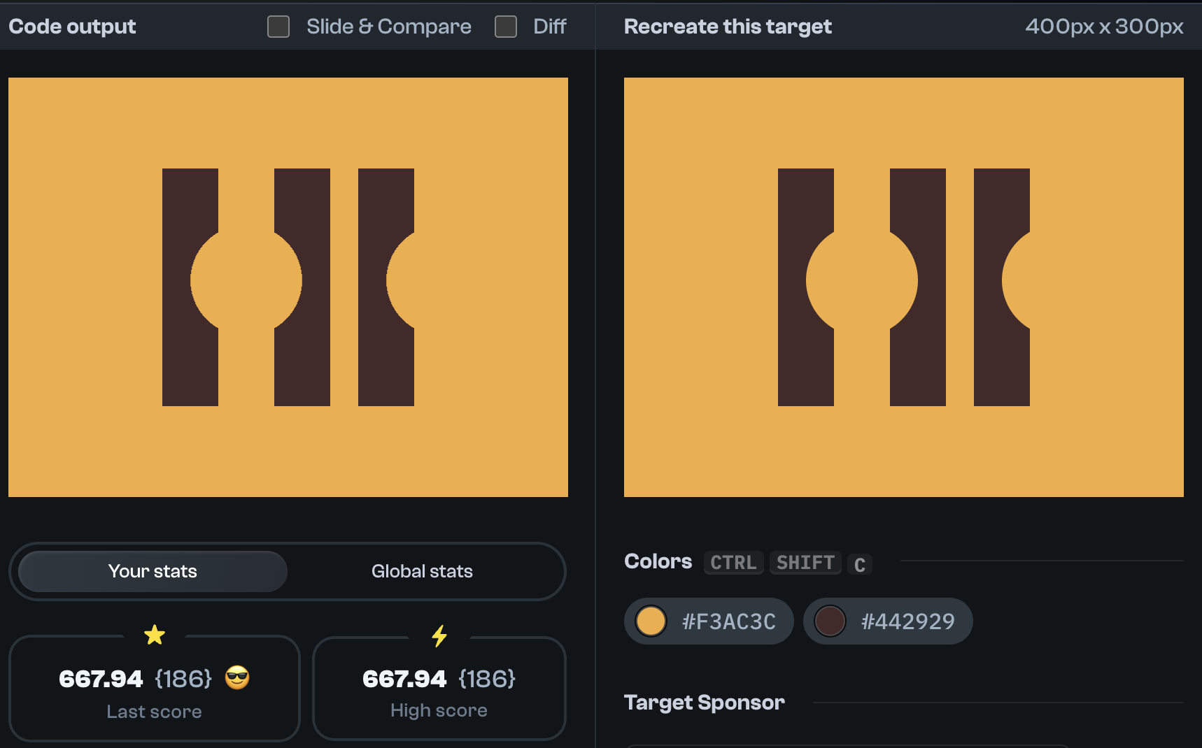 Target 102 comparison