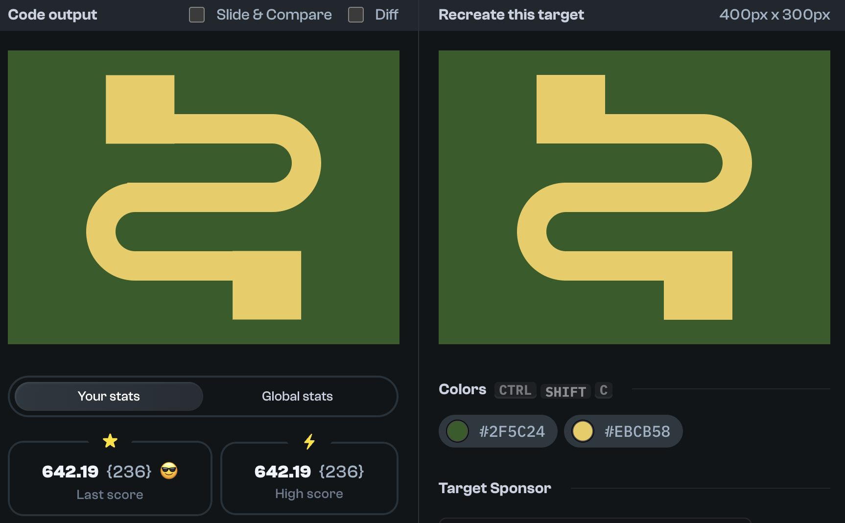 Target 109 comparison
