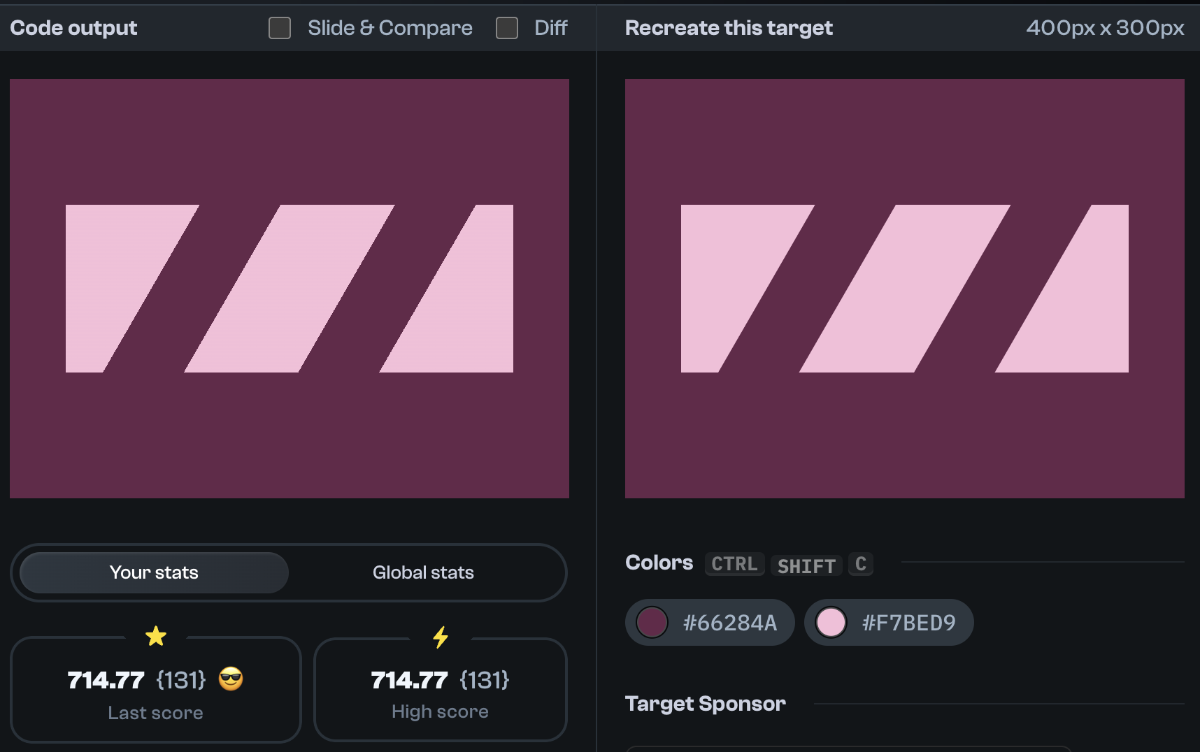 Target 112 comparison