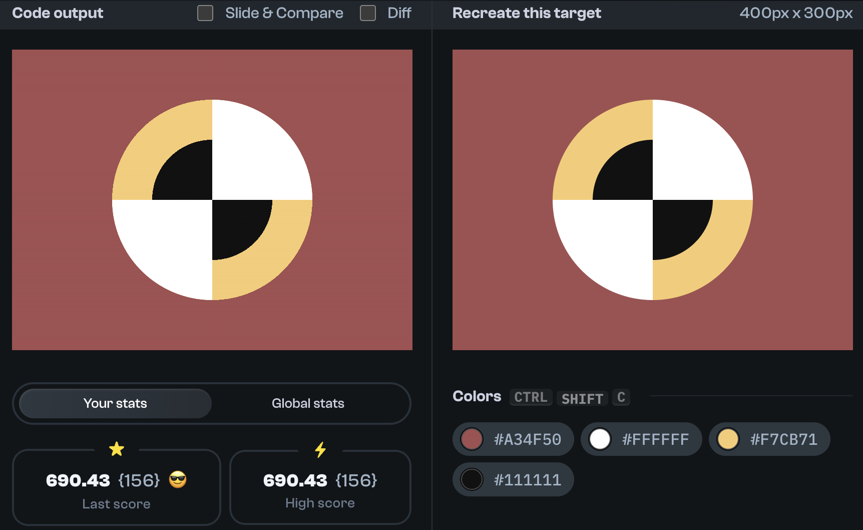 Target 114 comparison