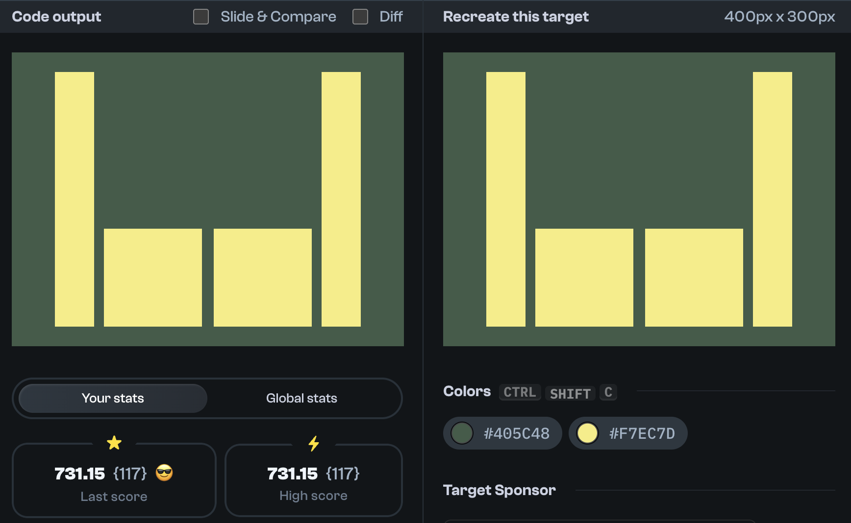 Target 115 comparison